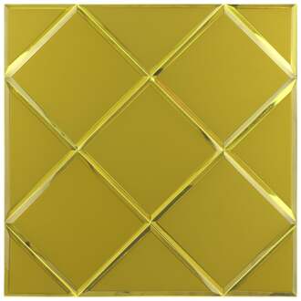 Zelfklevende Mozaïek Tegel - Afimera Gold Glass Mat - Goud Mat - 300x300x4mm