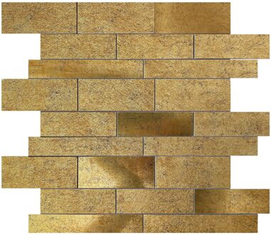 Zelfklevende Mozaïek Tegel - Afimera Koper Natuursteen ALU Wildverband - Koper - 30x30x3.5mm