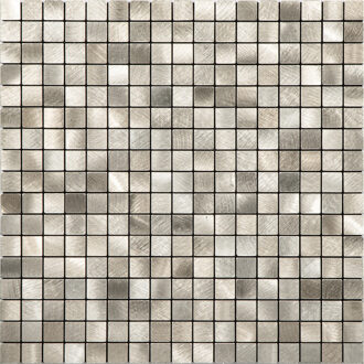 Zelfklevende Mozaïek Tegel - Afimera Mini Blokjes - Geborsteld Goud - 265x265x4mm