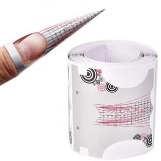 Zelfklevende Nagel Vorm Stickers Voor Acryl Uv Gel Tip Nagels Uitbreiding Gids Franse Diy Gereedschap 100 Stks/partij 0303