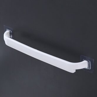 Zelfklevende Non-Perforat Handdoek Sterke Zuigkracht Rack Mount Handdoekenrek Badkamer Handdoekenrek Papierrol houder Haak Badkamer wit
