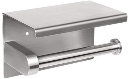 Zelfklevende Of Muur-Boren Toiletrolhouder Tissue Houders Papier Opslag Met Mobiele Telefoon Opslag Plank