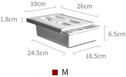 Zelfklevende Onder Bureau Lade Verborgen Opbergdoos Make Organisator Zelf Stick School Briefpapier Case Potlood Lade Pen Houder