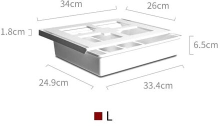 Zelfklevende Onder Bureau Lade Verborgen Opbergdoos Make Organisator Zelf Stick School Briefpapier Case Potlood Lade Pen Houder