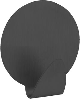 Zelfklevende Ronde Haak Zwart 2 Stuks