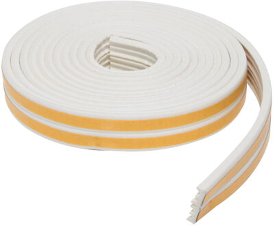 Zelfklevende tochtstrip - wit - 6m / 1cm - huis isolatie - Tochtstrip