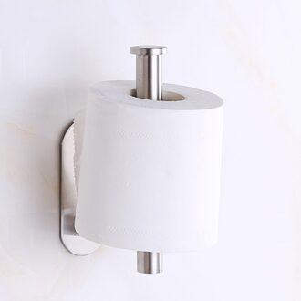 Zelfklevende Toiletrolhouder Rvs Badkamer Muur Stok Op Toilet Roll Dispenser Tissue Opslag Plank # N