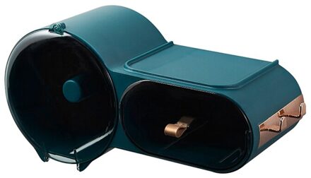 Zelfklevende Wc Tissue Box Waterdichte Badkamer Opbergdoos Papier Houder groen