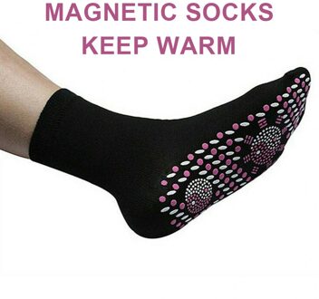 Zelfopwarming Gezondheidszorg Sokken Toermalijn Magnetische Therapie Comfortabel En Ademend Massager Winter Warm Voetverzorging Sokken zwart