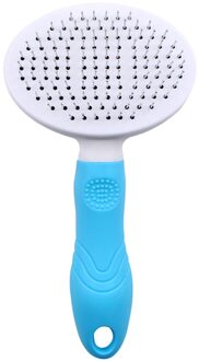 Zelfreinigende Grooming Borstels Kam Comfortabele Deshedding Tool voor Hond Kat LBShipping Blauw