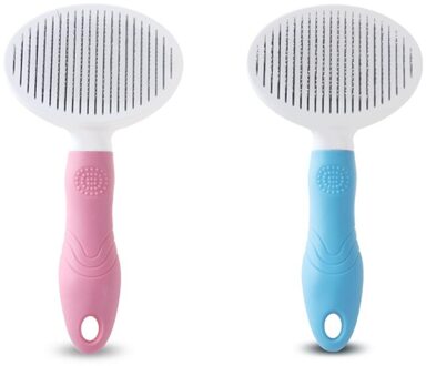 Zelfreinigende Hond Kam Haar Remover Huisdier Haaruitval Kam Pet Hond Kat Borstel Hond Grooming Oliejas Brush Tool brosse Chien Fine needle