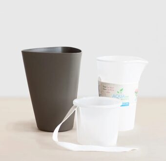 Zelfwaterende plantenpot - Basel - Taupe - P12