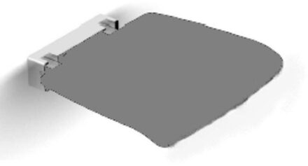 Zelkova wand douchezitje tip up donker grijs