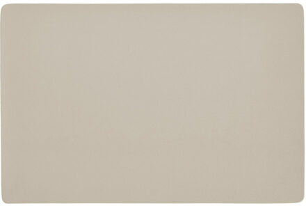 Zeller 1x placemats lederlook - 45 x 30 cm - creme