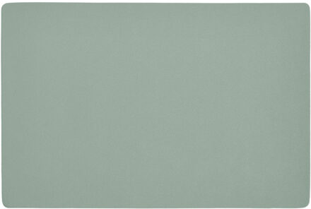 Zeller 1x placemats lederlook - 45 x 30 cm - mintgroen