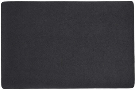 Zeller 1x placemats lederlook - 45 x 30 cm - zwart