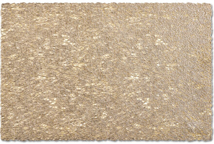 Zeller 1x Rechthoekige gevlochten placemats glanzend goud 30 x 45 cm