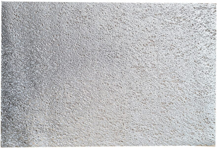 Zeller 1x Rechthoekige gevlochten placemats glanzend zilver 30 x 45 cm