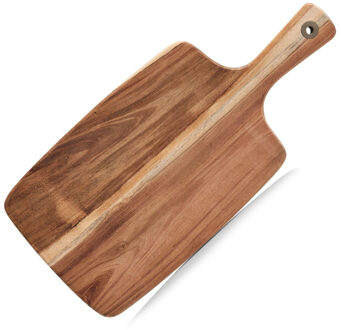 Zeller Acacia houten snijplank met handvat - 42 x 19 cm - Keuken - Snijplanken/serveerplank