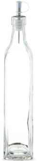 Zeller Azijnfles of Oliefles - glas - 500 ml - schenktuit - Doseerflessen voor op tafel