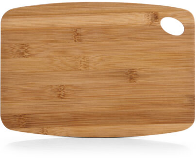 Zeller Bamboe Houten keuken Snijplank - Rechthoekig met Oog - 26 x 18 cm