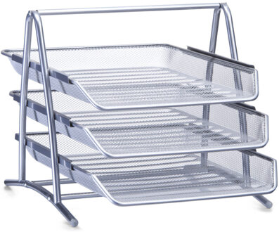 Zeller Brievenbak - 35 x 27 cm - metaal - postbakjes - sorteerrek