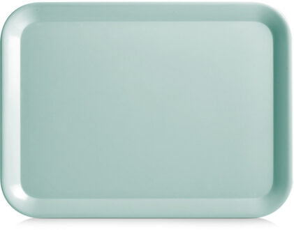 Zeller Dienblad - aqua blauw - kunststof - 44 x 32 cm - rechthoekig