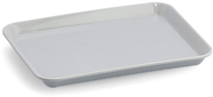 Zeller Dienblad - rechthoek - grijs - kunststof - 24 x 18 cm