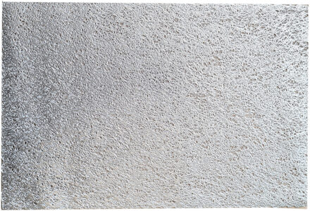 Zeller diner tafel placemats - 8x - gevlochten - glanzend zilver - rechthoekig - 30 x 45 cm