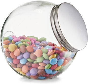 Zeller Glazen voorraadpot - snoeppot - 1200 ml - 15 x 10 cm - Bewaarpot - Voedsel bewaren