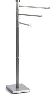 Zeller Handdoekenrek staand - 3 stangen - rvs - 22 x 44 x 87 cm