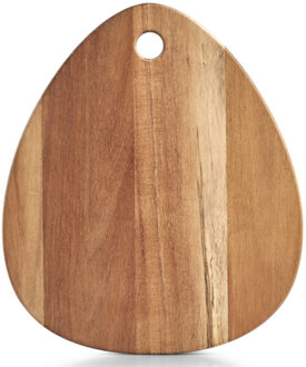 Zeller houten snijplank Druppel vormig - 26 x 30 x 2 cm - Serveerplanken - ophangoog