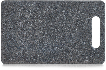 Zeller Keuken voedsel snijplank - antraciet - kunststof - 25 x 15 cm - Snijplanken