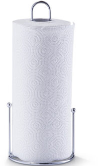 Zeller Keukenrolhouder - Rond - Zilver - Metaal - 13,5 x 30 cm - kwaliteit