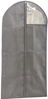 Zeller Kledinghoes - Grijs - Polyester/kunststof - 58 x 118 cm - ritssluiting