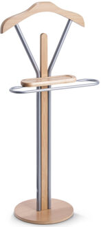 Zeller kledingkapstok - hout/metaal - met broekhanger - 108 cm