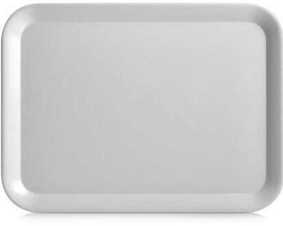 Zeller kopjes dienblad rechthoek - grijs - melamine - 43 x 32 cm - dienbladen
