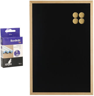 Zeller Krijtbord met magneten - compleet met 12 krijtjes