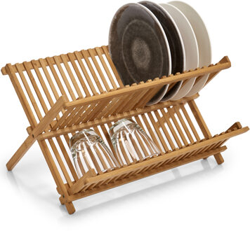 Zeller Luxe bamboe afdruiprek 42 x 35 cm