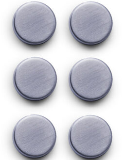 Zeller Magneten - 6x stuks - extra sterk - 2,7 cm - RVS - rond