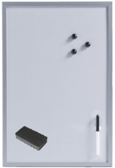 Zeller Magnetisch whiteboard - memobord - 40 x 60 cm - Met Wisser en stift