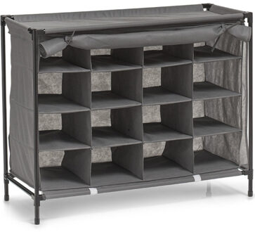 Zeller Mobiele opvouwbare schoenenkast - 84 x 35 x 66 cm - Opbergers - Schoenenkasten