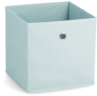Zeller opbergmand/ kastmand - 22 liter - lichtblauw - 28 x 28 x 28 cm - opslag - manden