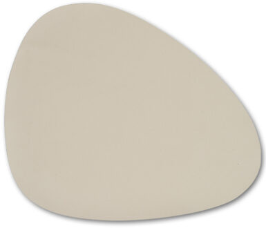 Zeller Placemats lederlook - 10x - beige - 34 x 42 cm - tafel dekken - onderleggers