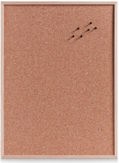 Zeller Prikbord XXL - 60x80 cm - kurk - memobord voor thuis of kantoor