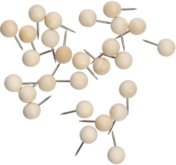 Zeller Punaises - set 100x - hout - voor prikbord