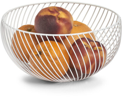 Zeller ronde fruitschaal - metaal - Dia 26 cm - Fruitschalen/fruitmanden