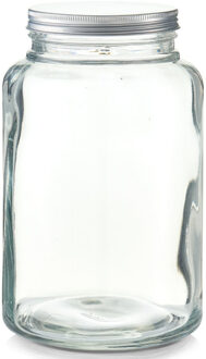 Zeller voorraadpot - glas - 4,9L - 17 x 28 cm - keuken voorraadpotten