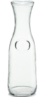 Zeller water/wijn Karaf - zonder dop - glas - 1L - schenkkan - transparant