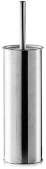 Zeller WC/Toiletborstel houder RVS/edelstaal - D9 x H37 cm
